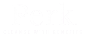 Perk Logo white for hydrafacial
